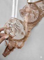 ست شورت و سوتین توری گیپوری فنردار دانلا - Image 3