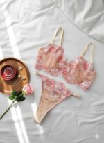 ست گیپوری فنردار دانلا رنگ گلبهی