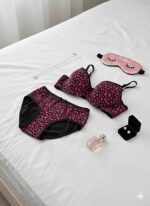 ست شورت و سوتین کاپدار نخی فنردار دانلا