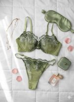 ست گیپوری فنردار دانلا رنگ سبز کاپ سی