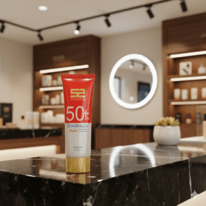 ژل ضد آفتاب بی‌رنگ فاقد چربی ساین شیلد +SPF50 ساین اسکین