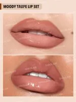 ست خط لب و رژ لب مایع دو سر رنگ Moody Taupe شیگلم SHIGLAM - Image 3