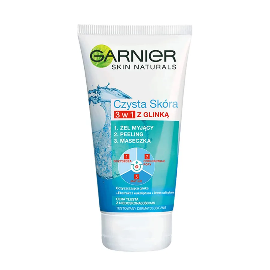 شوینده سه کاره خاک رس Pure Active گارنیر Garnier 1 Garnier PureActive3in1Clay min.jpg22 min