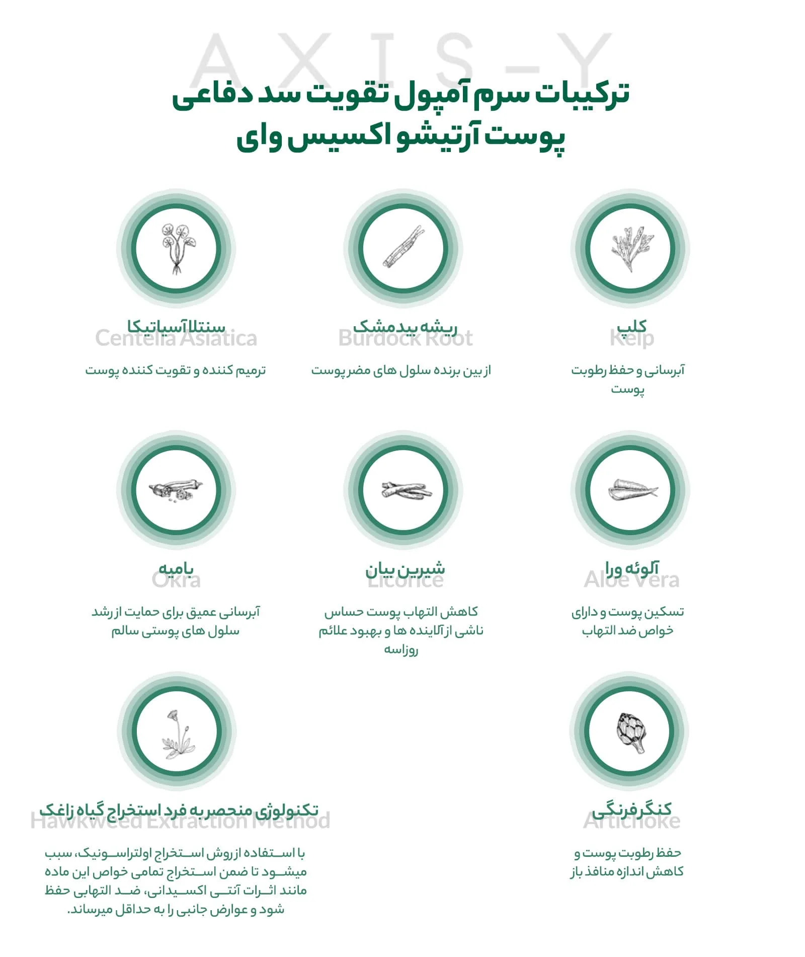 آمپول تقویت سد دفاعی آرتیشو اکسیس وای Axis-Y 2 INFO2 PHA Resurfacing Glow Peel