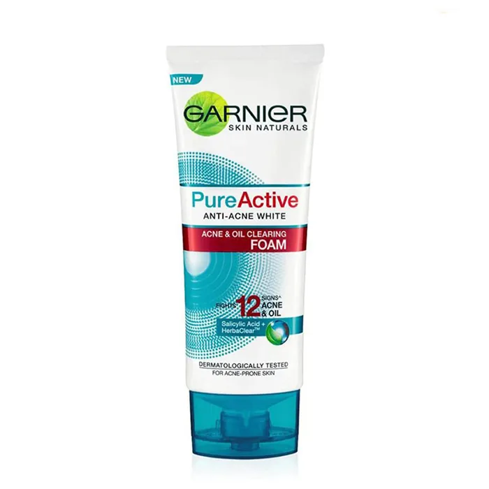 garnier-pure-active-acne-oil-clearing-foam-min.jpg55-min-1024x1024 فوم پاک کننده ضد جوش Pure Active گارنیر Garnier - Image 1