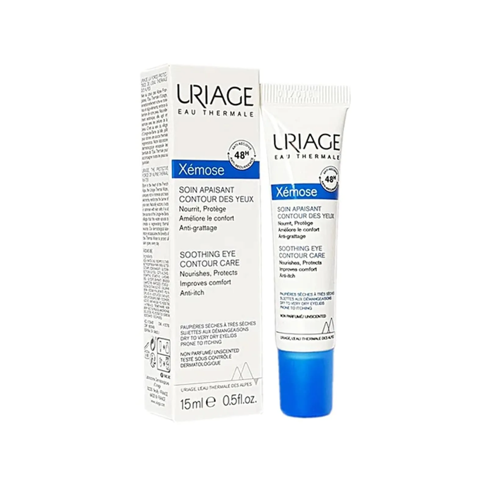 PRUDUCT_1-_XEMOSE_SOOTHING_EYE_CONTOUR_CARE کرم مرطوب کننده دور چشم گزموز اوریاژ Uriage - Image 1