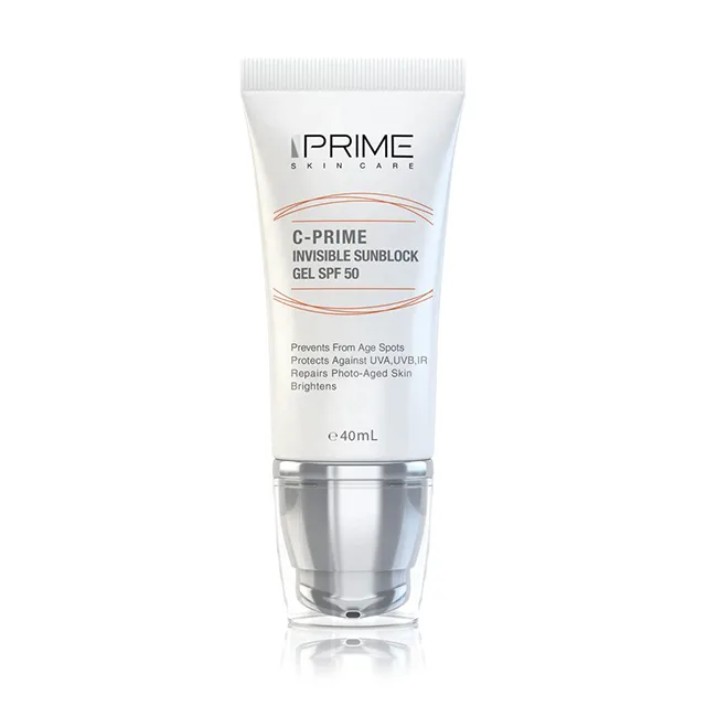 Prime-Invisible-Sunblock-Gel-SPF50-min-1024x1024 ژل ضد آفتاب حاوی ویتامین C پریم Prime - Image 1