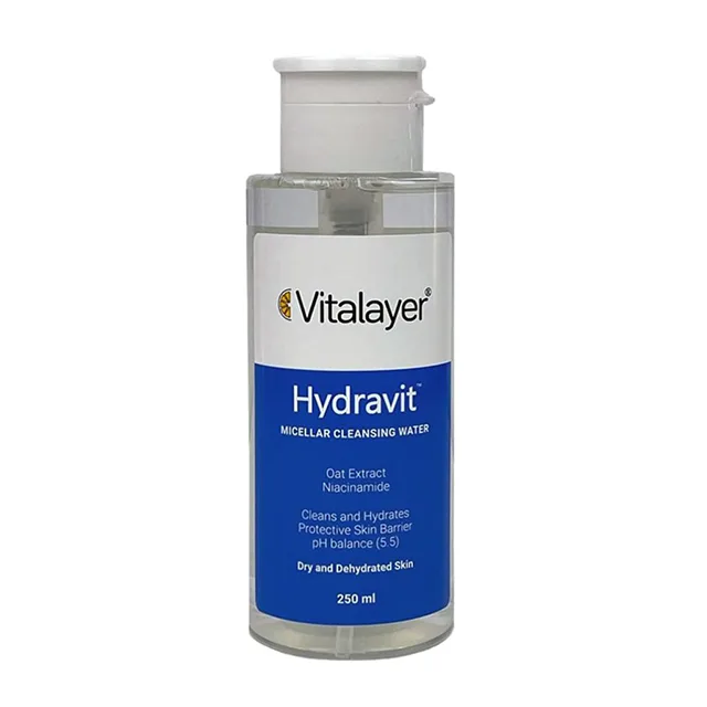 Vitalayer-Hydravit-MicellarCleansingWater-min-1024x1024 میسلار پوست خشک ویتالیر Vitalayer Hydravit - Image 1