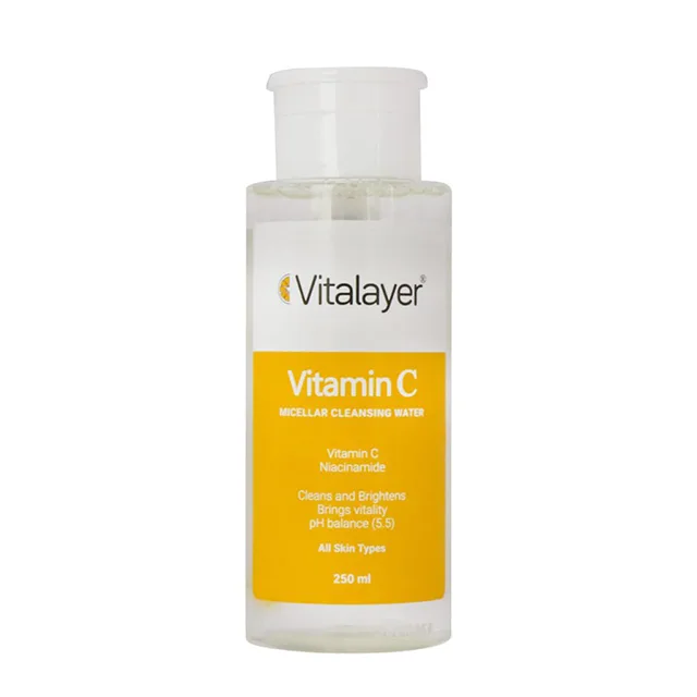 Vitalayer-Micellar-Cleansing-Vitamin-C-min-1-1024x1024 میسلار واتر حاوی ویتامین C ویتالیر Vitalayer - Image 1
