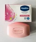 صابون روشن کننده هلتی پلاس وازلین VASELINE SOAP HEALTHY PLUS BAR SOAP VIT B3 - Image 2