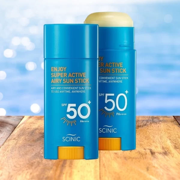 6874 1 scinic enjoy super active airy sun stick spf50 pa lehky spf na oblicej v prakticke tycince 15 g