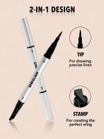 خط چشم ضد آب دو طرفه WING IT رنگ WHITE شیگلم SHEGLAM - Image 4