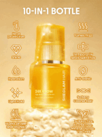 محافظت در برابر حرارت نرم کرده ظاهری براق و ابریشمی ‏24K Glow High Shine Styling Serum  سایز 50ml شیگلم SHEGLAM - Image 4