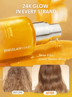 محافظت در برابر حرارت نرم کرده ظاهری براق و ابریشمی ‏24K Glow High Shine Styling Serum  سایز 50ml شیگلم SHEGLAM - Image 7