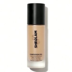 کرم پودر مخصوص پوست  رنگ  ALMOND شیگلم SHEGLAM COMPLEXION PRO با پوشش مات و ماندگاری طولانی‌