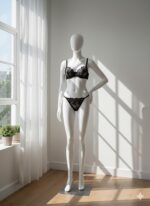 ست شورت و سوتین توری گیپوری فنردار دانلا