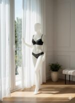 ست شورت و سوتین توری گیپوری فنردار دانلا