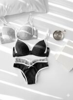 ست شورت و سوتین کاپدار کبریتی دانلا