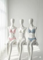 ست شورت و سوتین اسفنجی بدون فنر