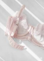 ست شورت و سوتین گیپوری فنردار صورتی دانلا - Image 3