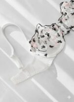 ست گیپوری توری فنردار سفید گلبهی دانلا - Image 4