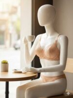 ست شورت و سوتین توری گیپوری فنردار دانلا - Image 2