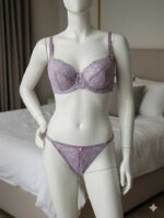 ست شورت و سوتین توری گیپوری فنردار دانلا - Image 2