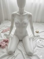 ست شورت و سوتین گیپوری سفید دانلا - Image 2